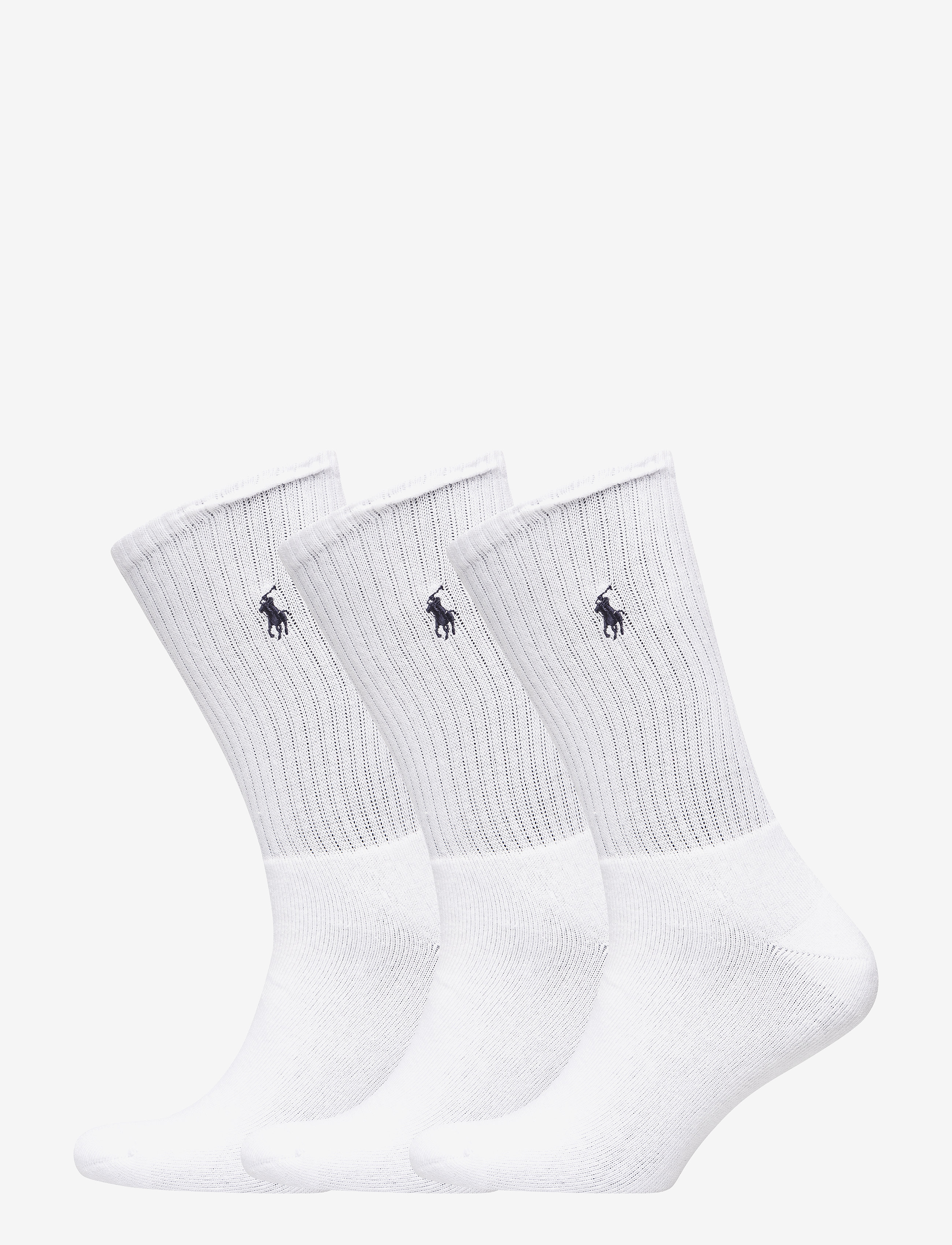 Polo Ralph Lauren Crew Sock 3-Pack, One Size, Socks, Weiß - Regular Männerswear