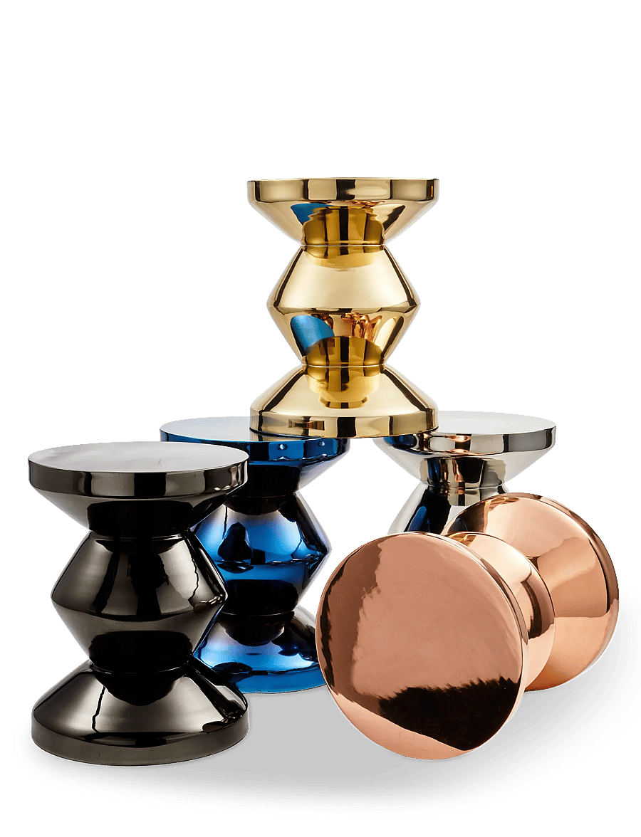 POLSPOTTEN - Zig Zag - beistelltische & kleine tische - black nickel - 2