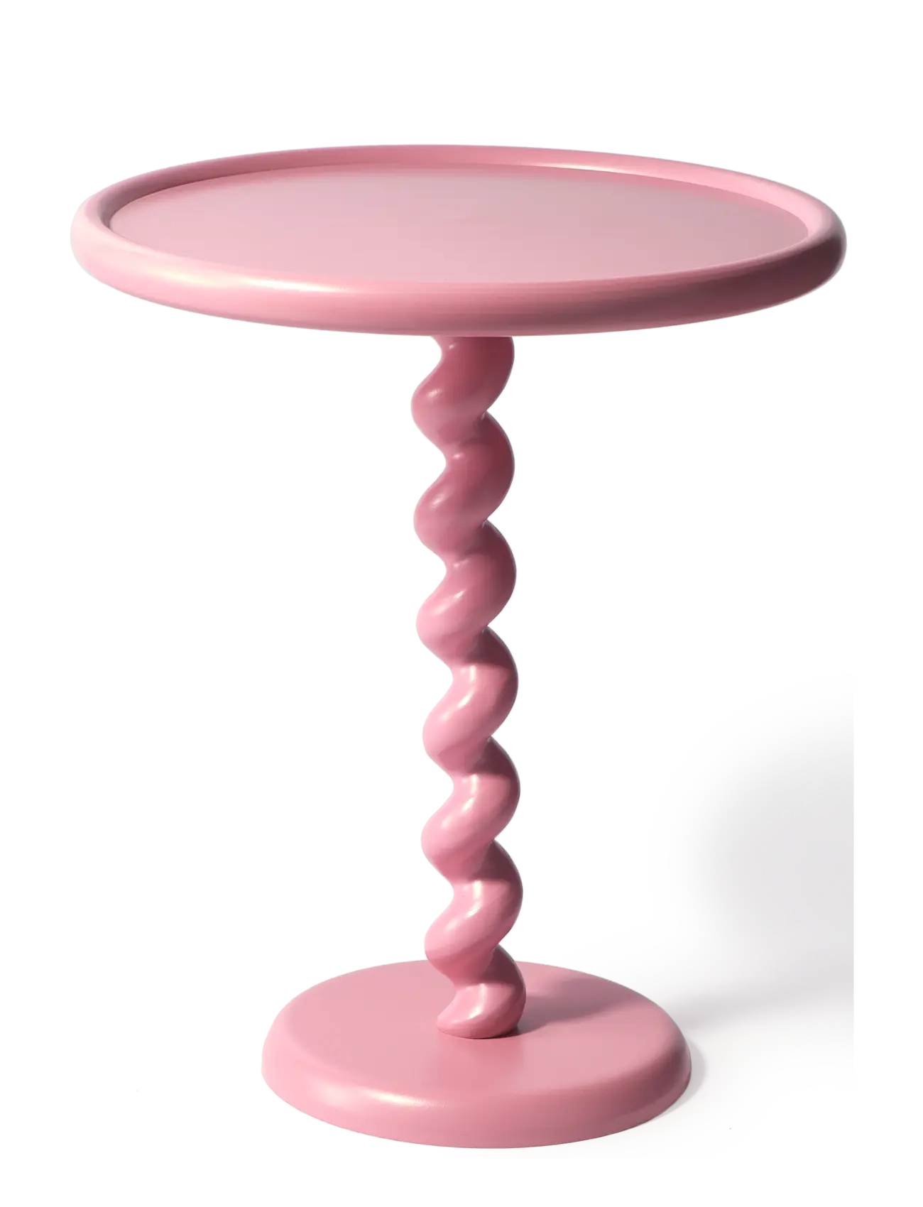 POLSPOTTEN Side Table Twister, Ø46X H56 cm, Tables, Rosa - Tables & Small Homeware