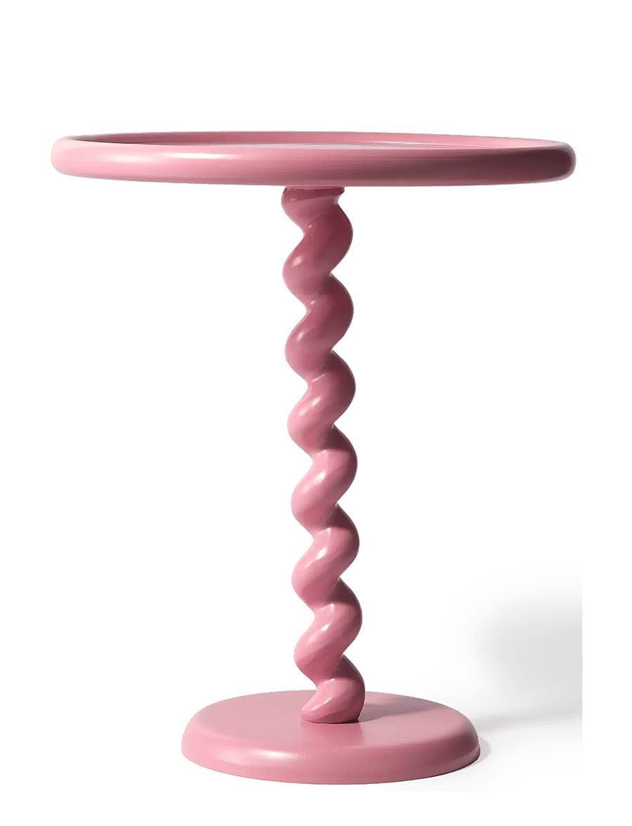 POLSPOTTEN - side table twister - beistelltische & kleine tische - light pink - 1