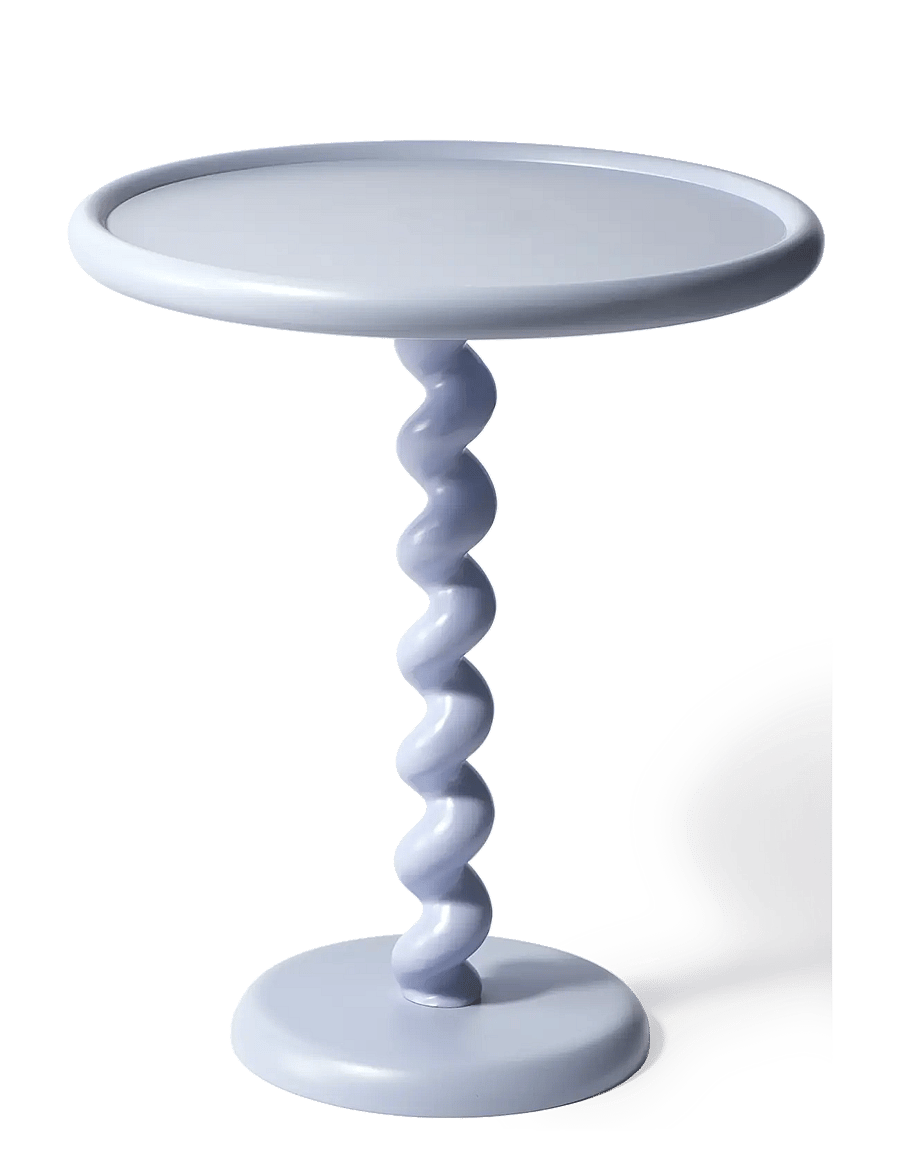 POLSPOTTEN - side table twister light blue - beistelltische & kleine tische - light blue - 0