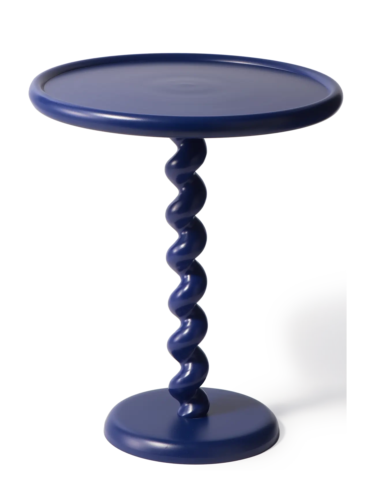 POLSPOTTEN Side Table Twister, Ø46X H56 cm, Tables, Blau - Tables & Small Homeware