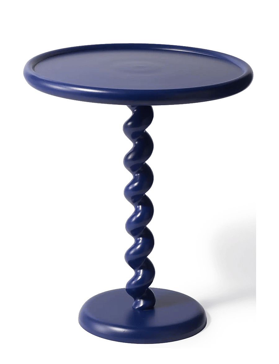 POLSPOTTEN - side table twister deep blue - dark blue - 0