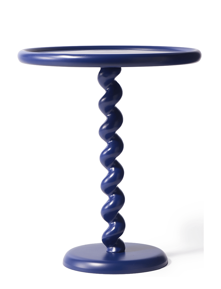 POLSPOTTEN - side table twister - küljelauad ja väikesed lauad - dark blue - 1