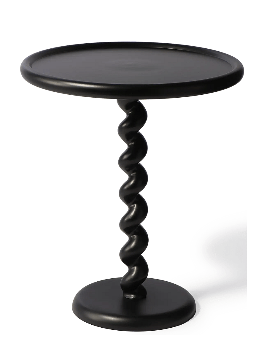 POLSPOTTEN - side table twister - küljelauad ja väikesed lauad - black - 0