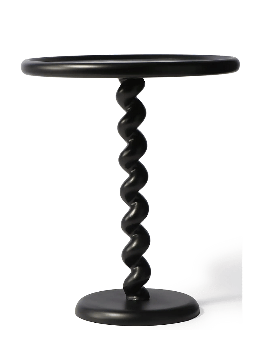 POLSPOTTEN - side table twister - küljelauad ja väikesed lauad - black - 1