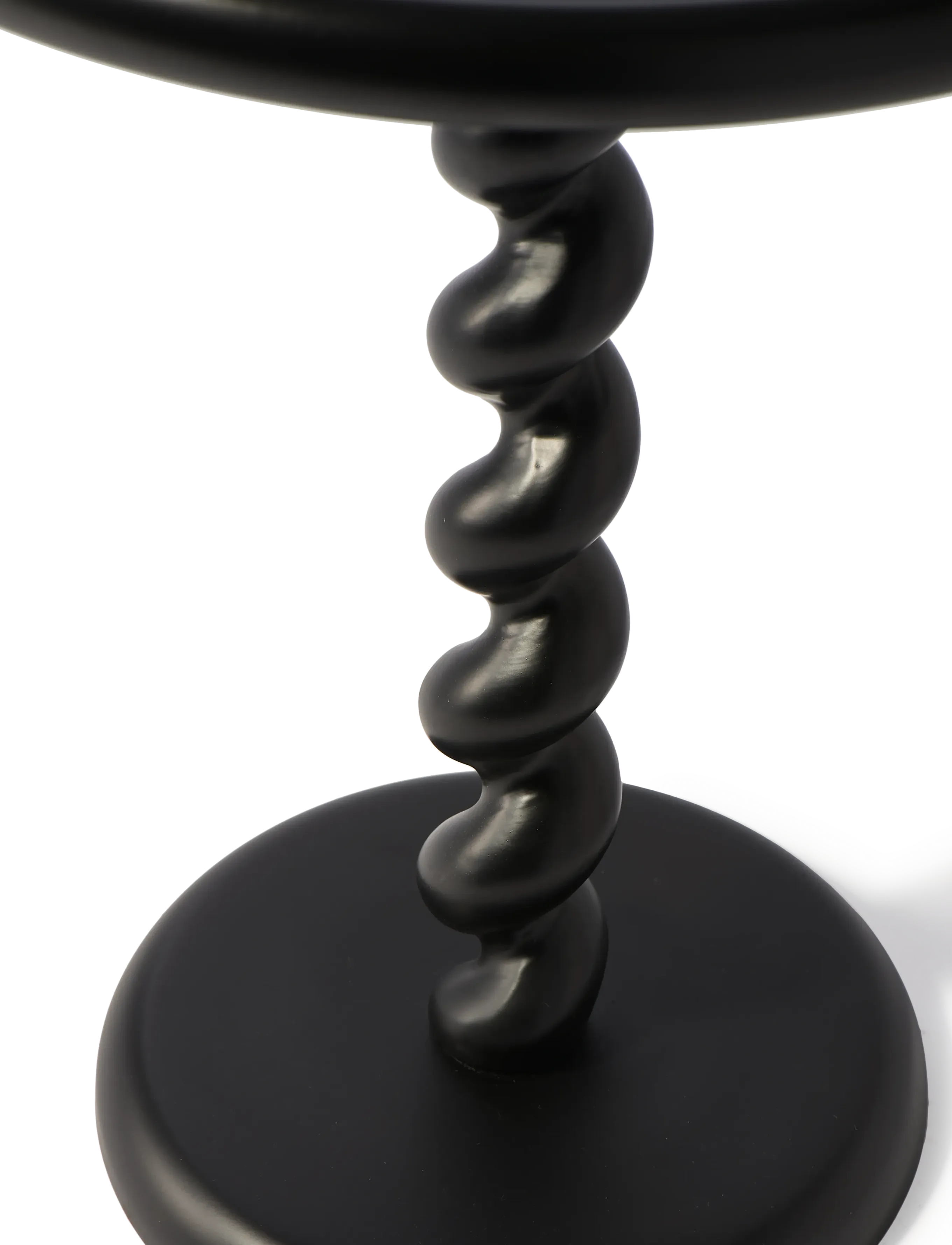 POLSPOTTEN - side table twister - küljelauad ja väikesed lauad - black - 2
