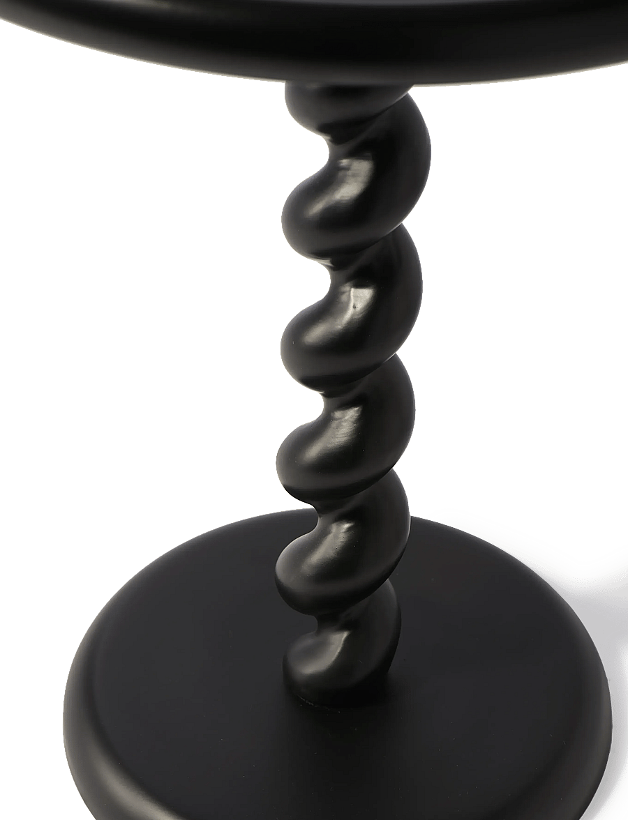 POLSPOTTEN - side table twister - küljelauad ja väikesed lauad - black - 2
