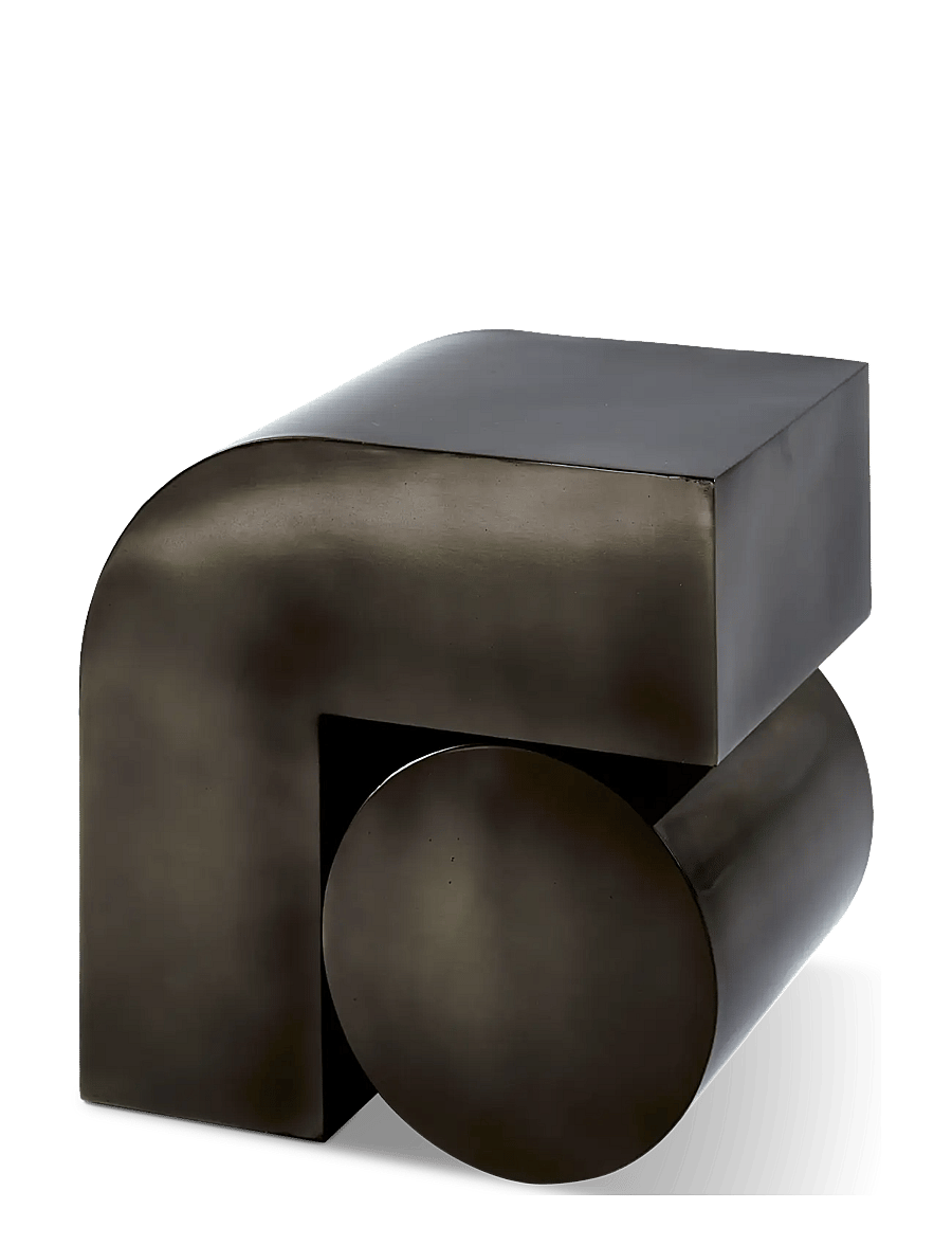 POLSPOTTEN - side table kombo black metallic - black - 1