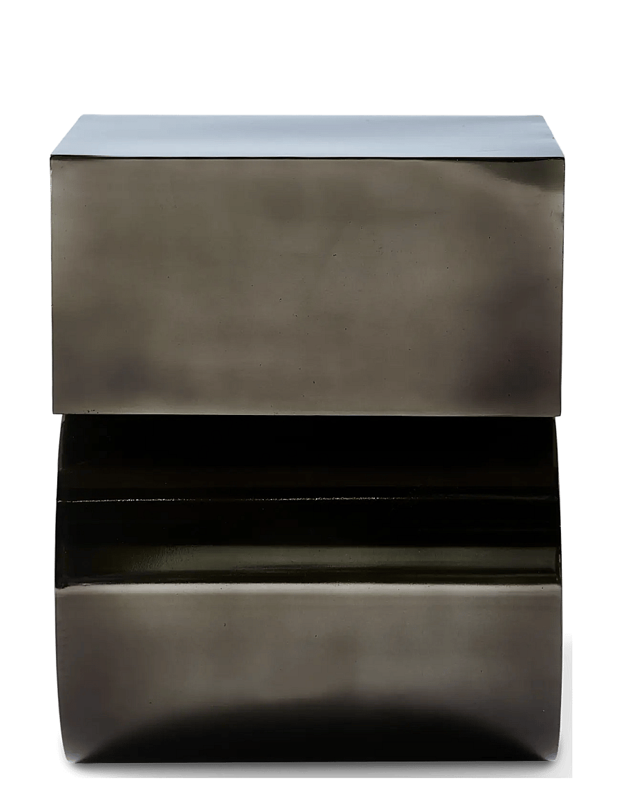 POLSPOTTEN - side table kombo black metallic - black - 3