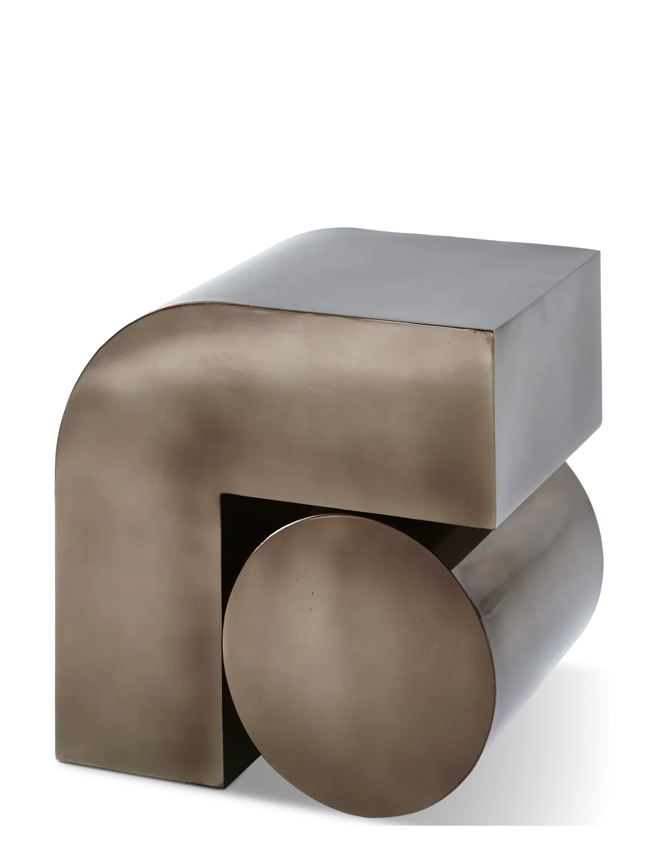 POLSPOTTEN - side table kombo black metallic - black - 5