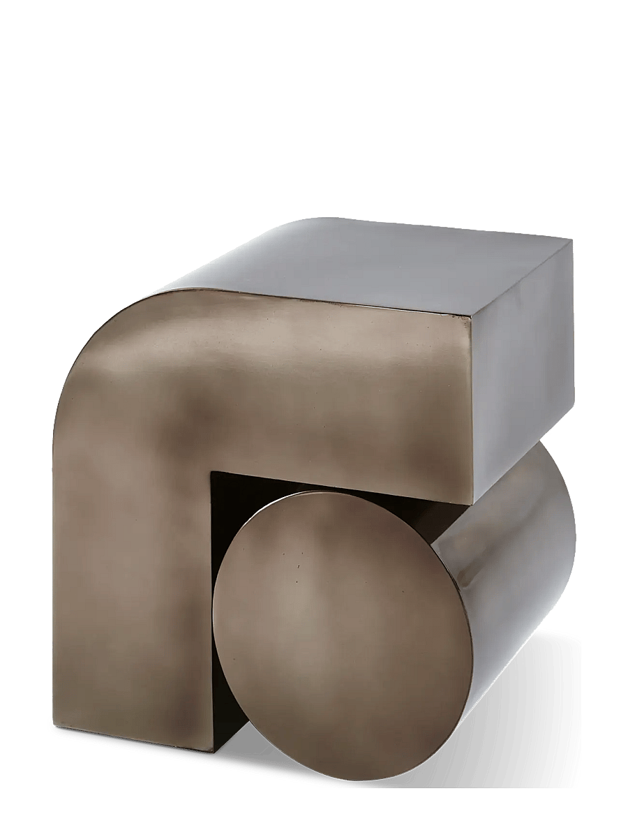 POLSPOTTEN - side table kombo black metallic - black - 5