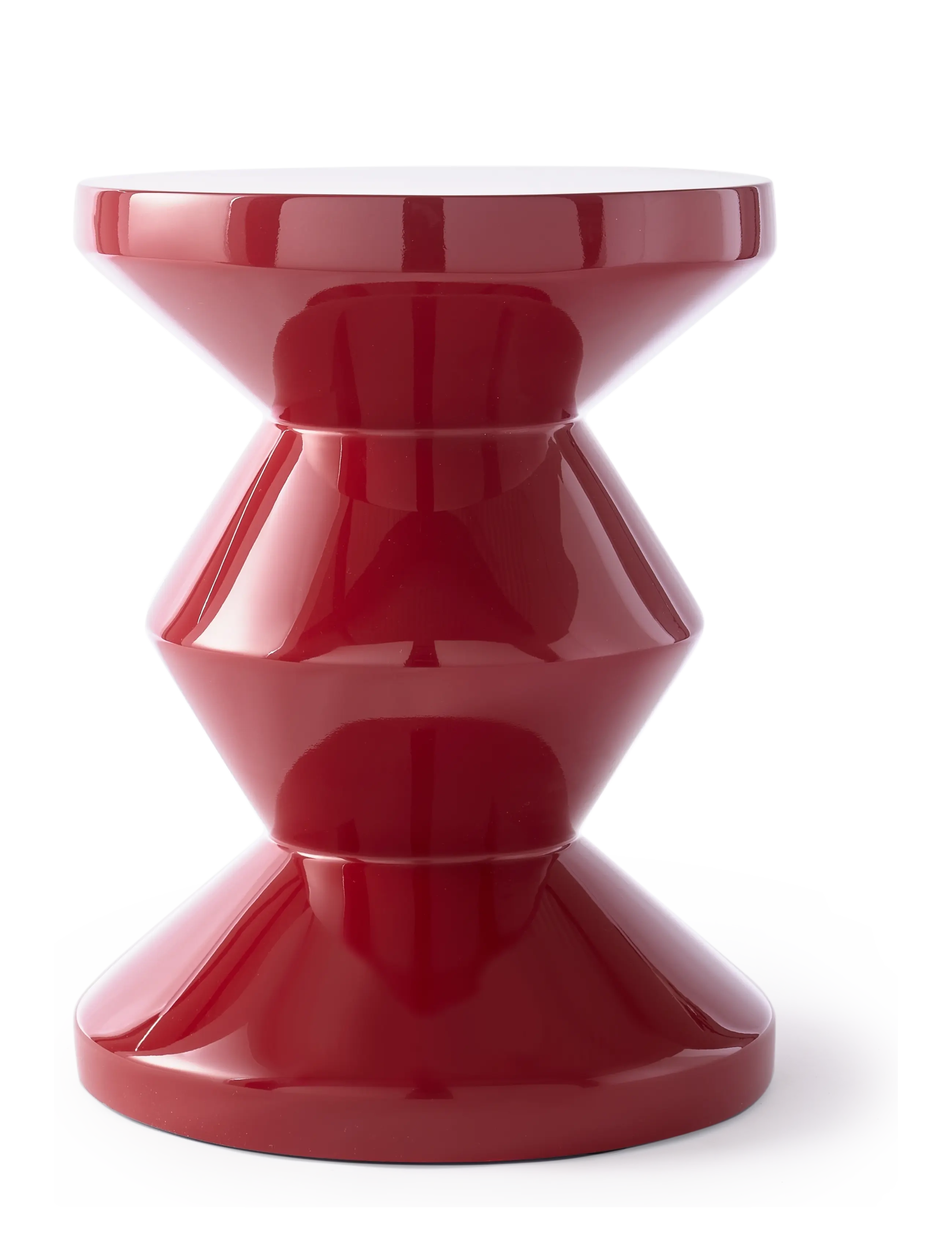 POLSPOTTEN - Zig Zag ruby red - burgundy red - 2