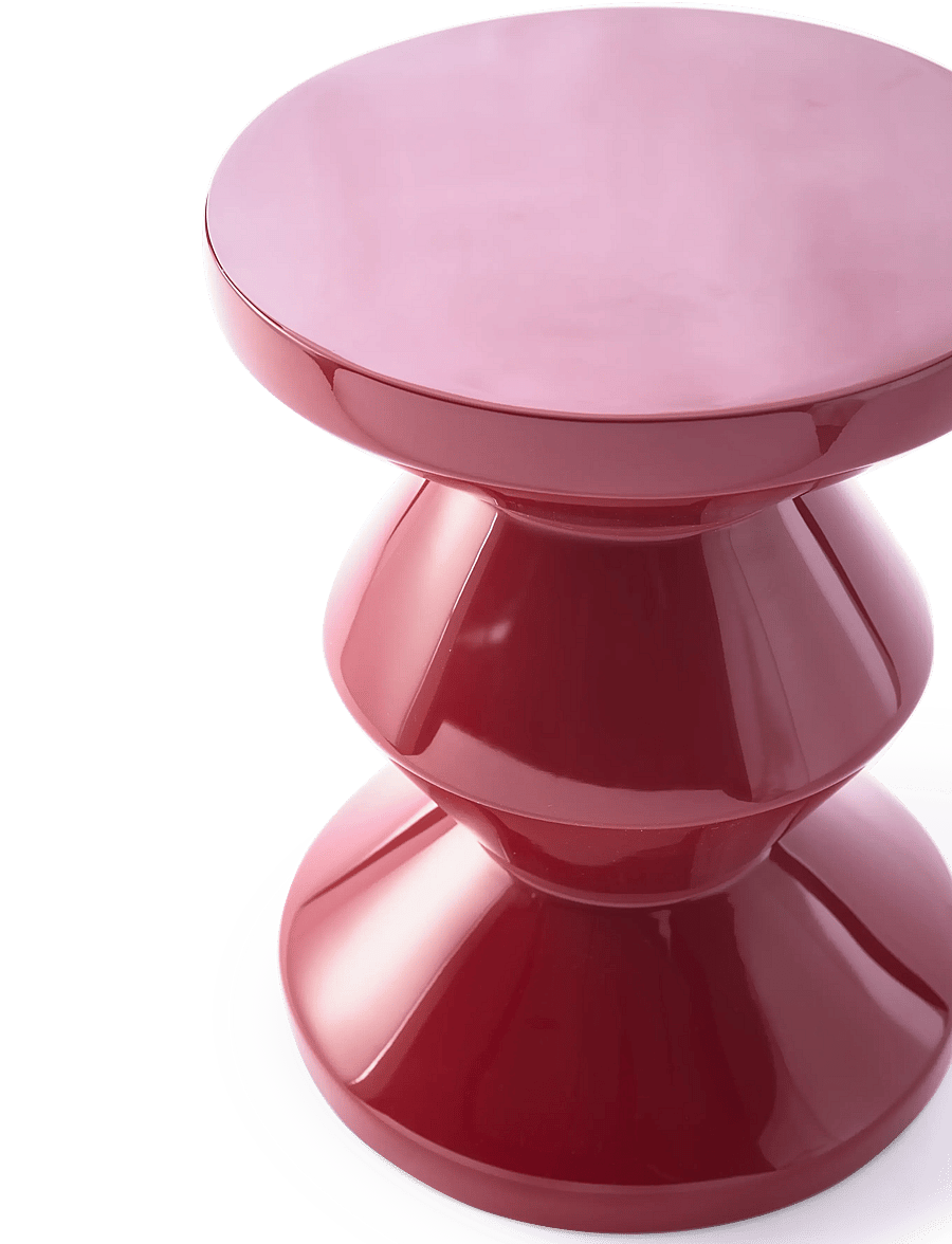 POLSPOTTEN - Zig Zag - beistelltische & kleine tische - burgundy red - 0