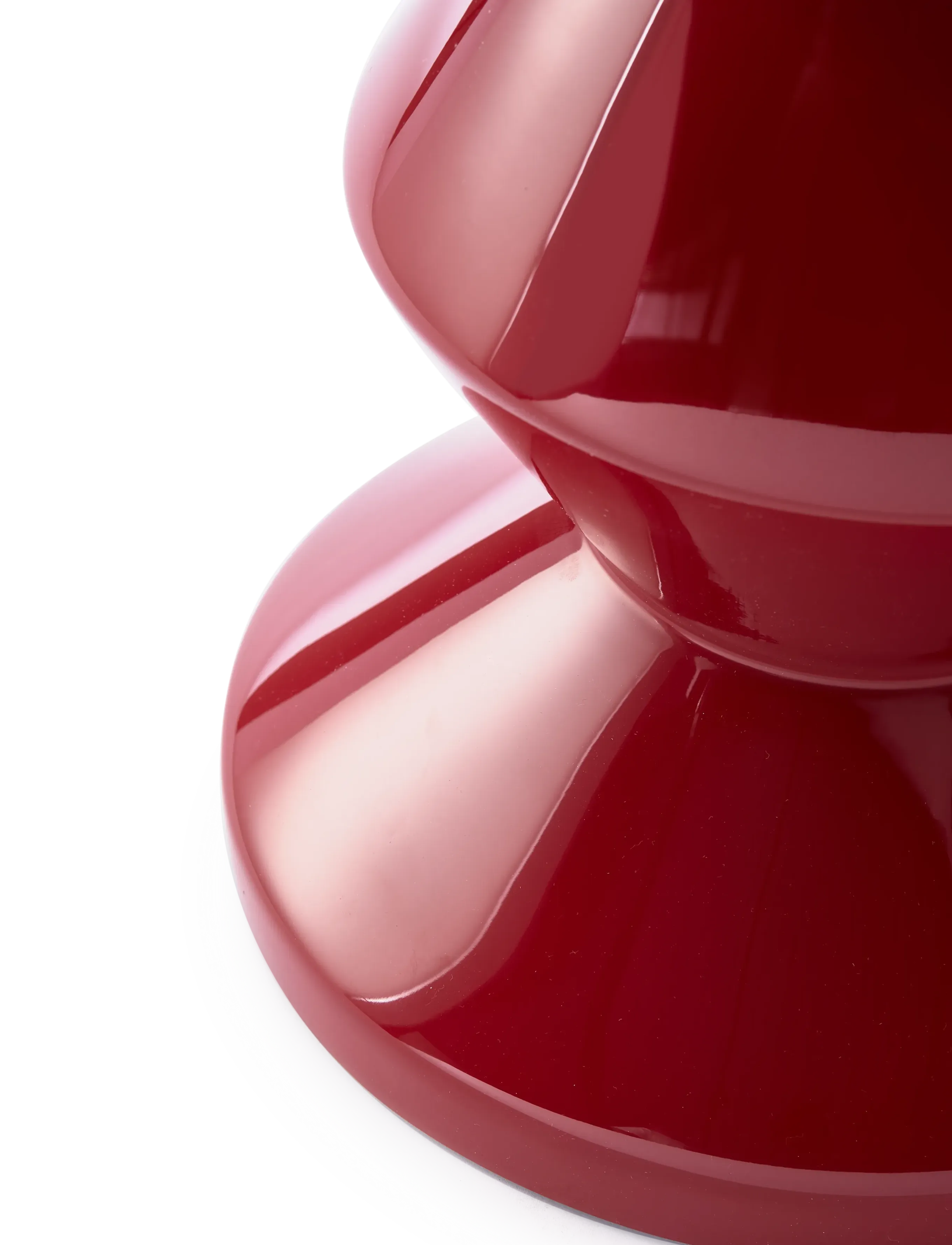 POLSPOTTEN - Zig Zag ruby red - burgundy red - 3