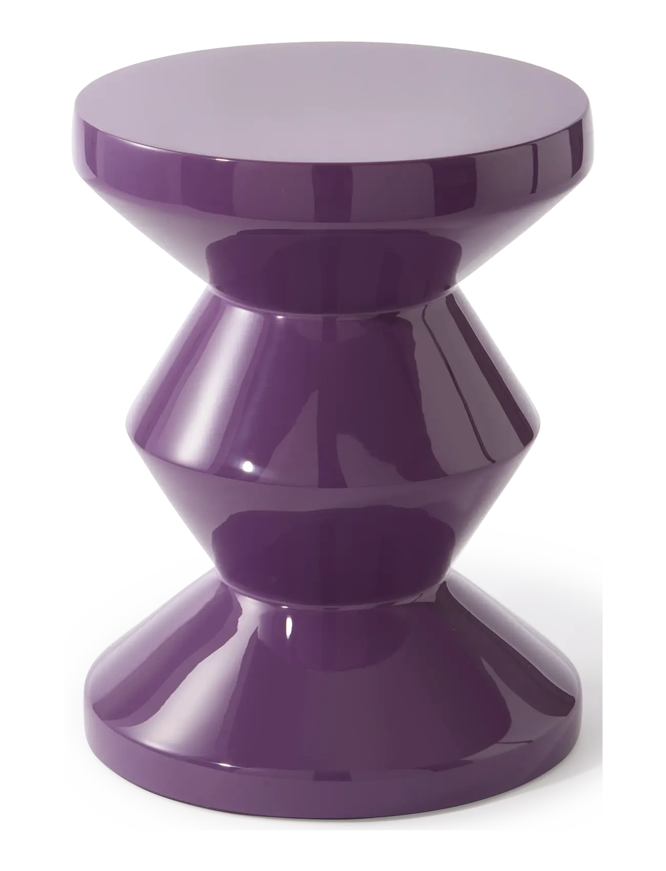 POLSPOTTEN Zig Zag dark purple - Furniture - DARK PURPLE / purple