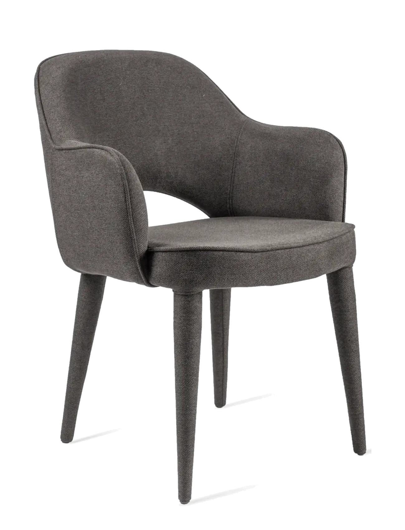 POLSPOTTEN Chair Arms Cosy Fabric dark grey - Vis alt - LIGHT GREY / grey