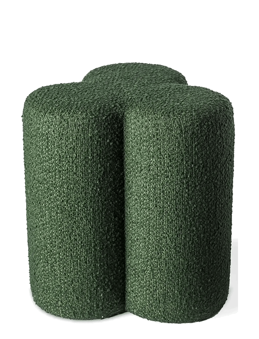 POLSPOTTEN - Stool Clover boucle - hocker & bänke - dark green - 0