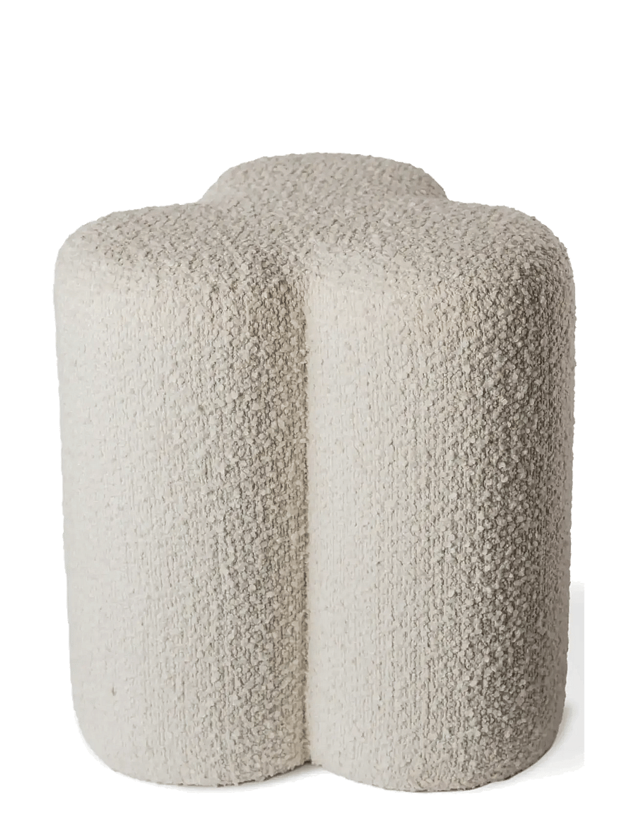 POLSPOTTEN - Stool Clover boucle - hocker & bänke - beige - 0
