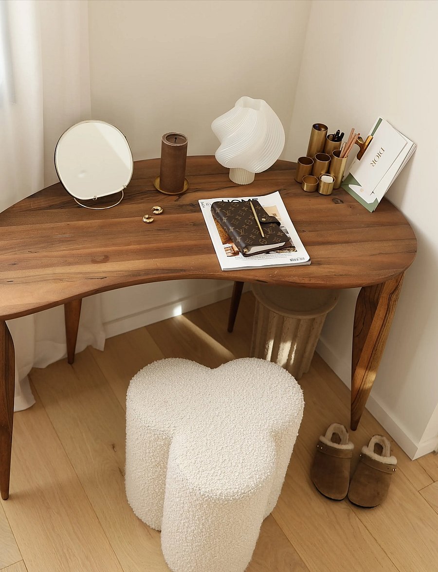 POLSPOTTEN - Stool Clover boucle - hocker & bänke - beige - 2