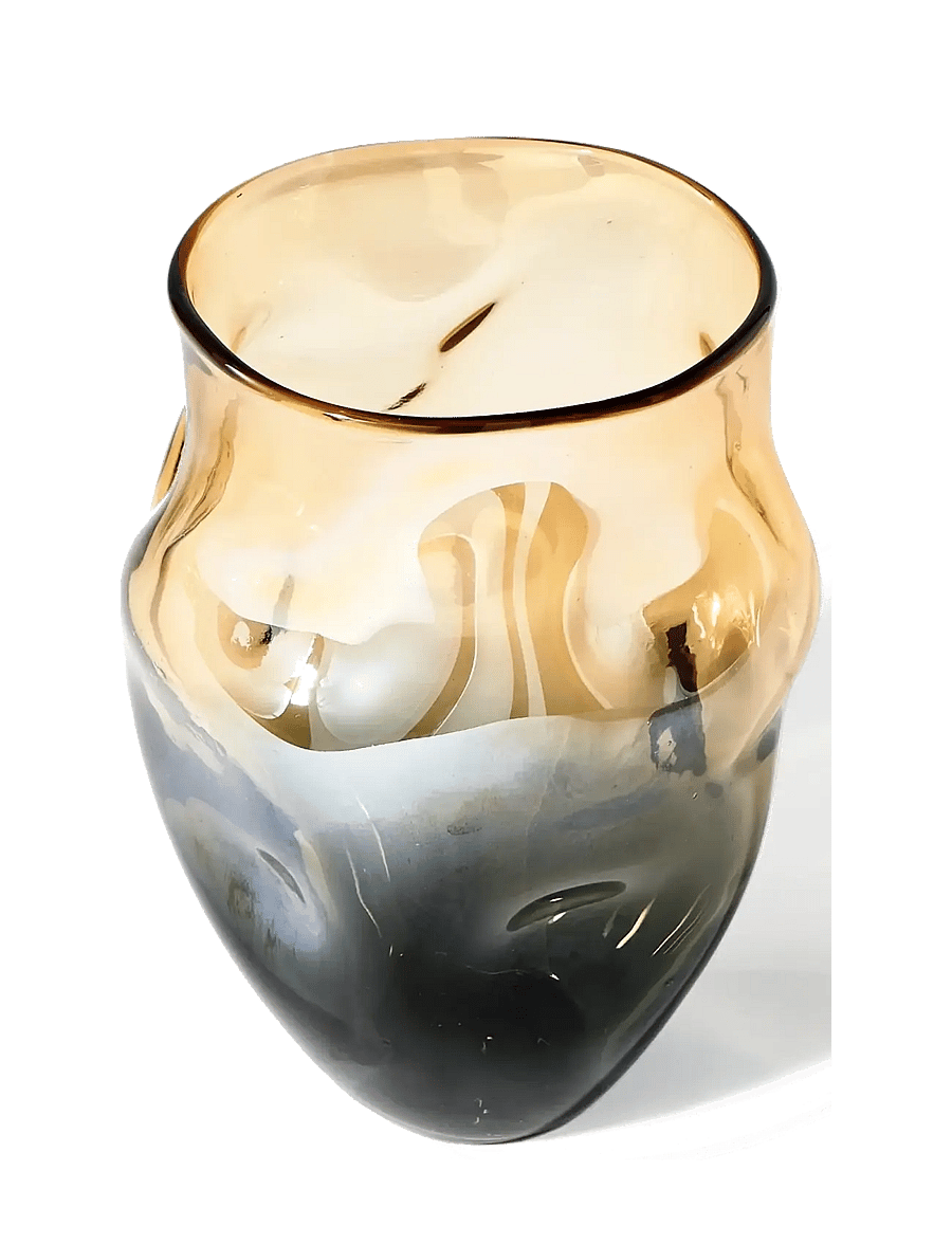 POLSPOTTEN - Vase collision amber L - vasen - beige - 0