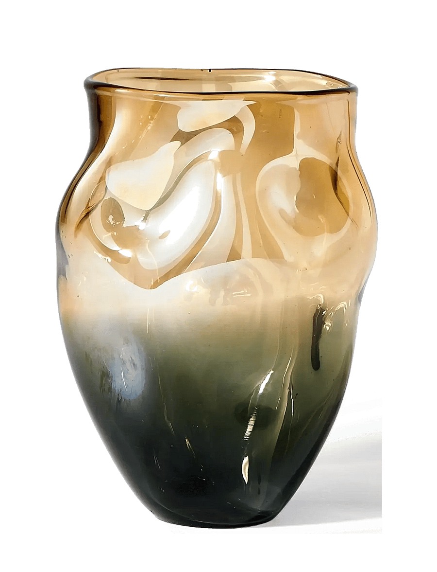 POLSPOTTEN - Vase collision amber L - vasen - beige - 1