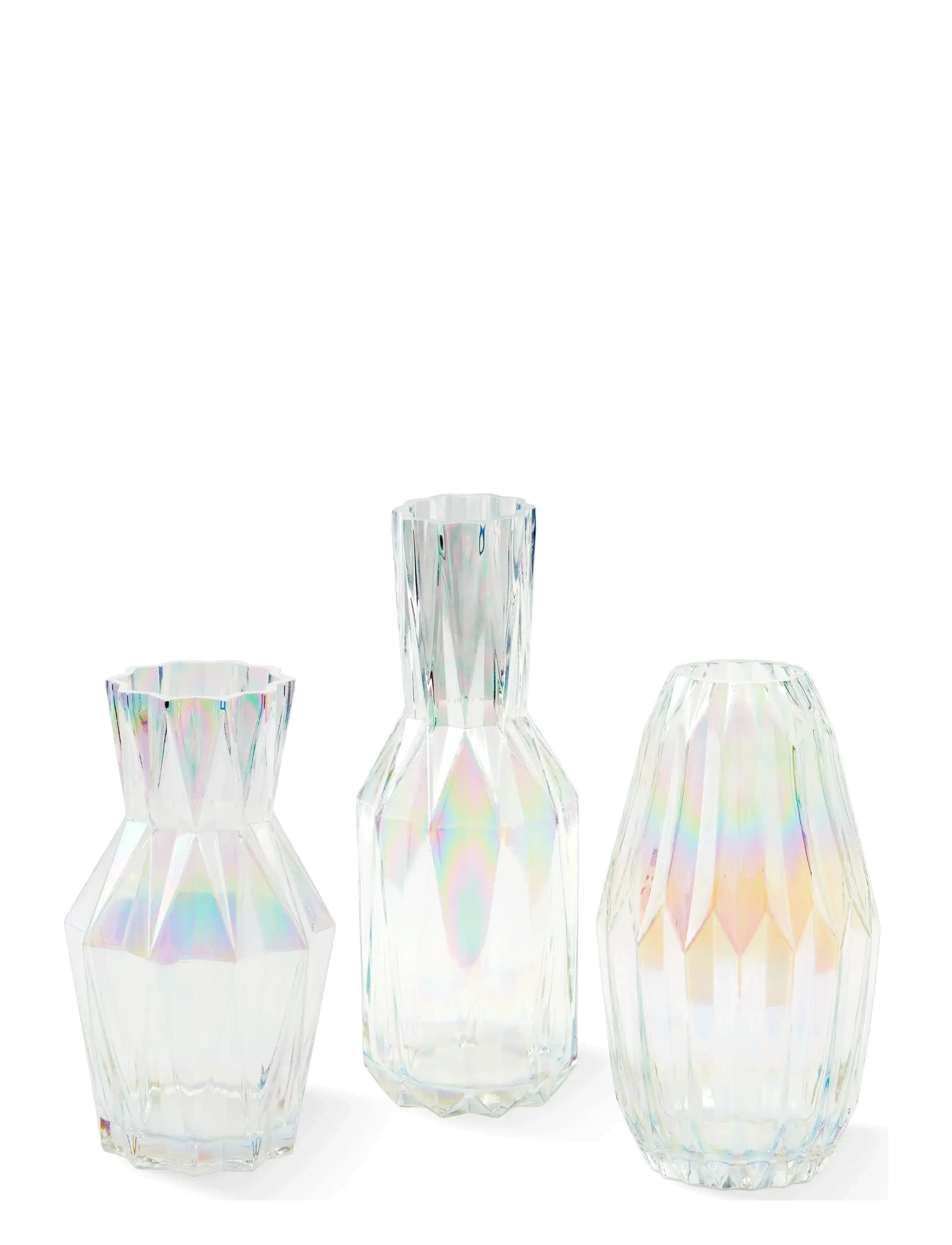 POLSPOTTEN - vase folds glass luster S - vases - multi-colour - 3