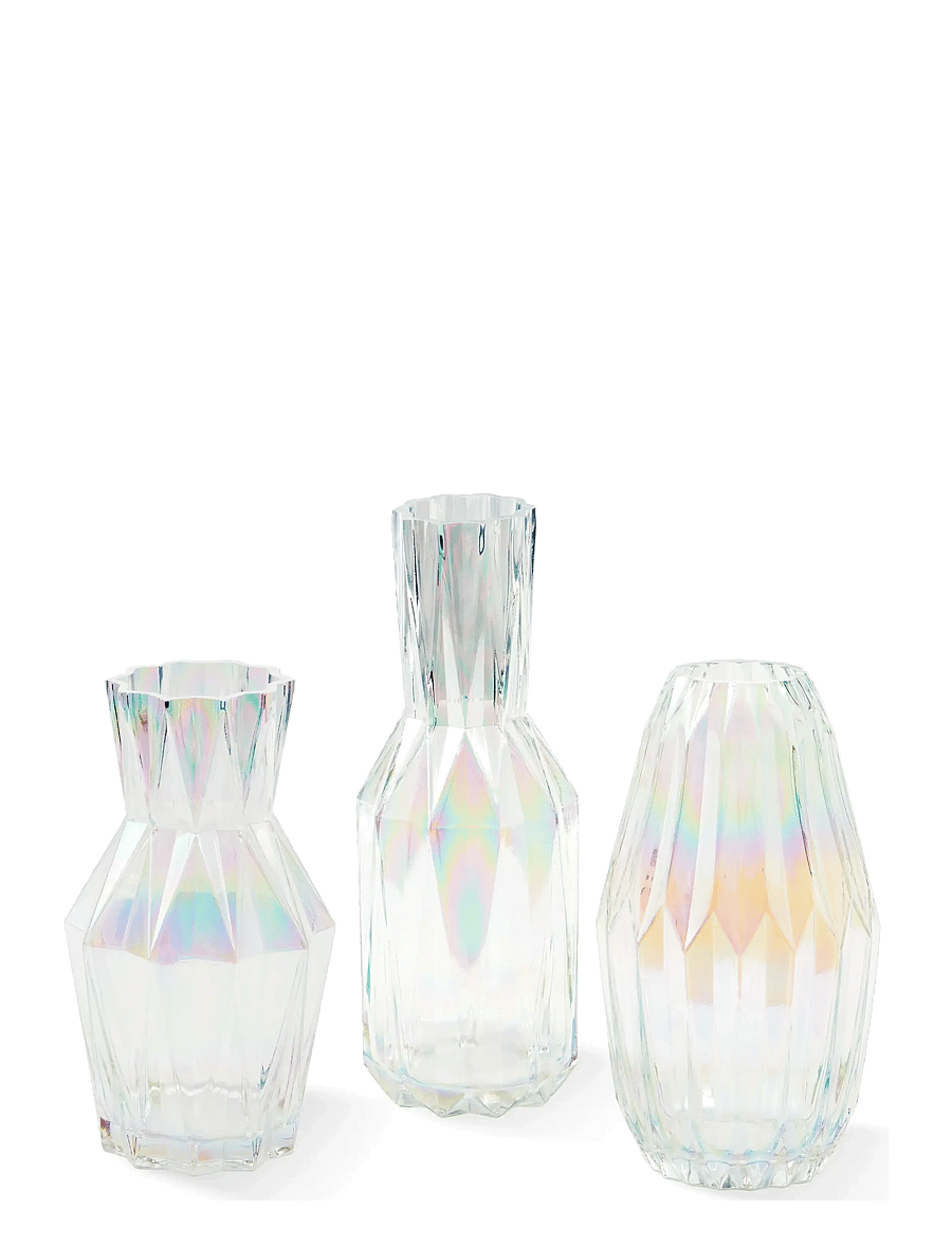 POLSPOTTEN - vase folds glass luster S - vasen - multi-colour - 3