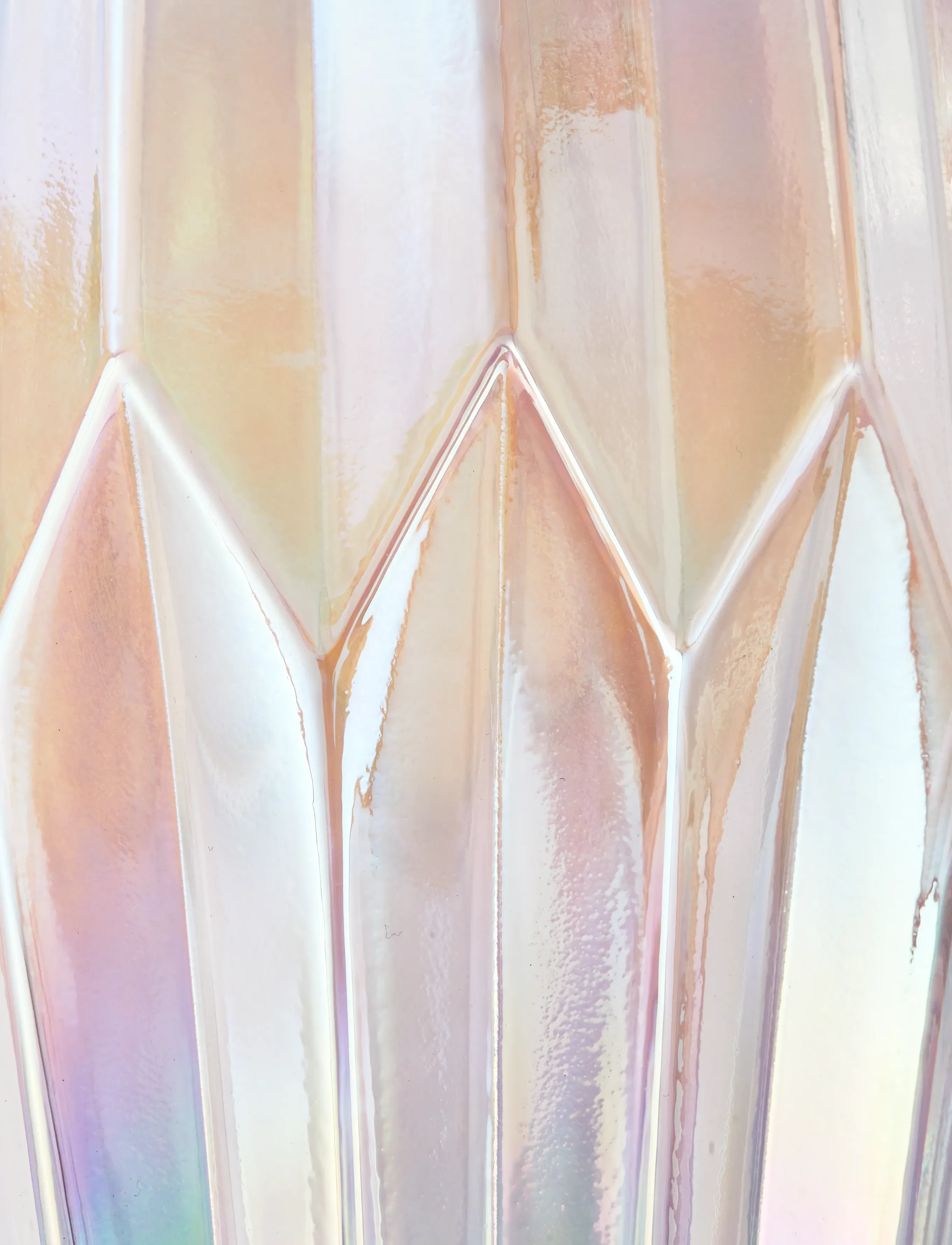 POLSPOTTEN - vase folds glass luster M - vases - multi-colour - 3