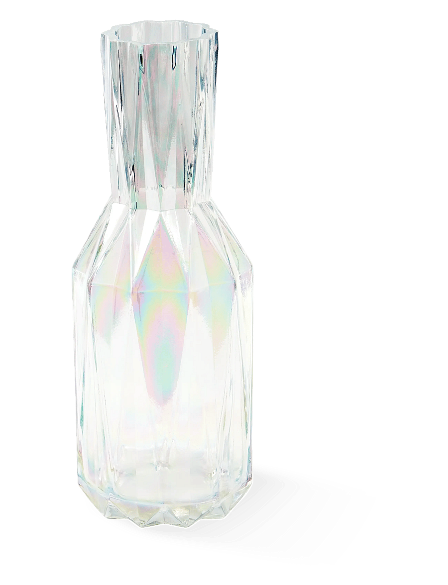 POLSPOTTEN - vase folds glass luster L - vaasid - multi-colour - 1