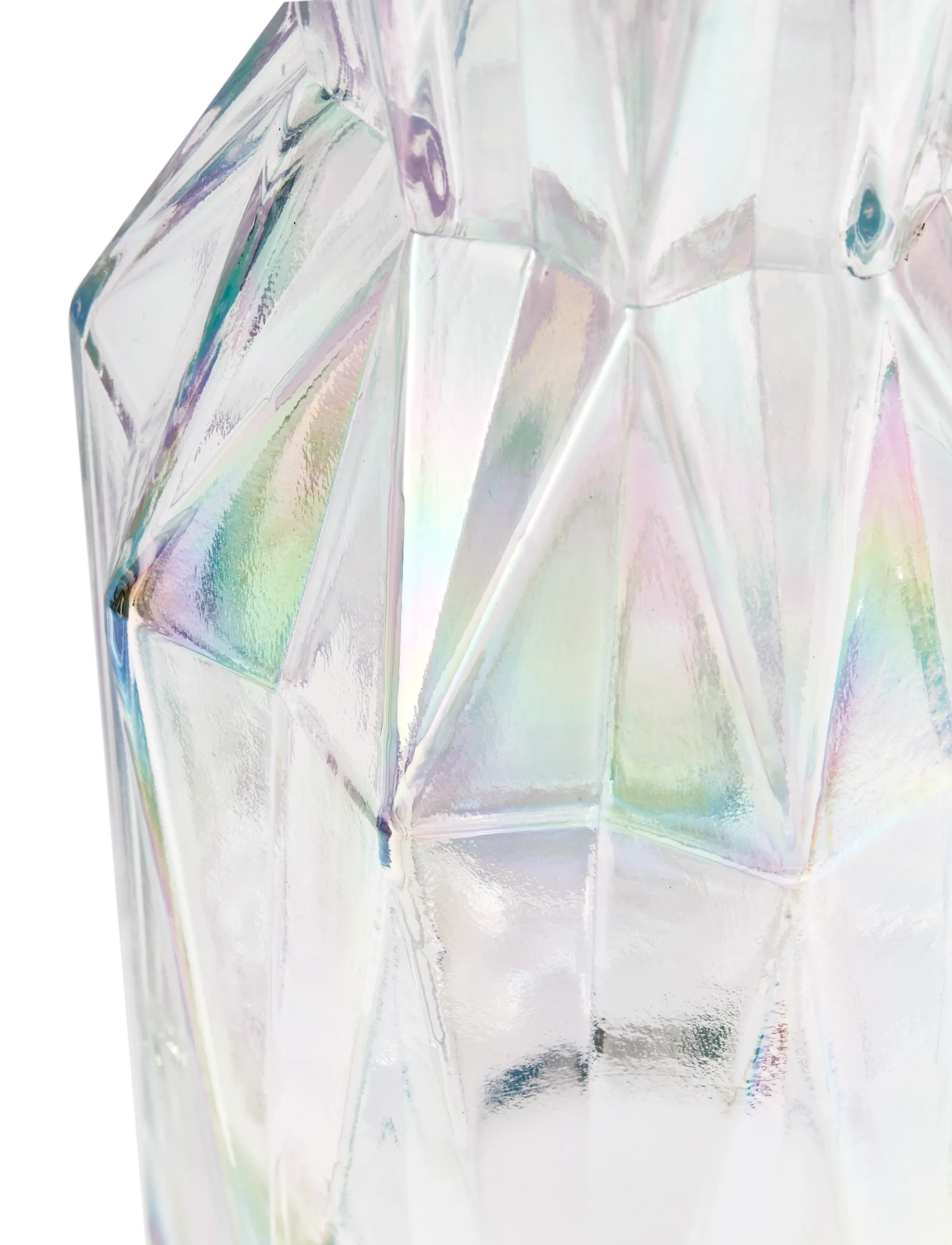 POLSPOTTEN - vase folds glass luster L - multi-colour - 4