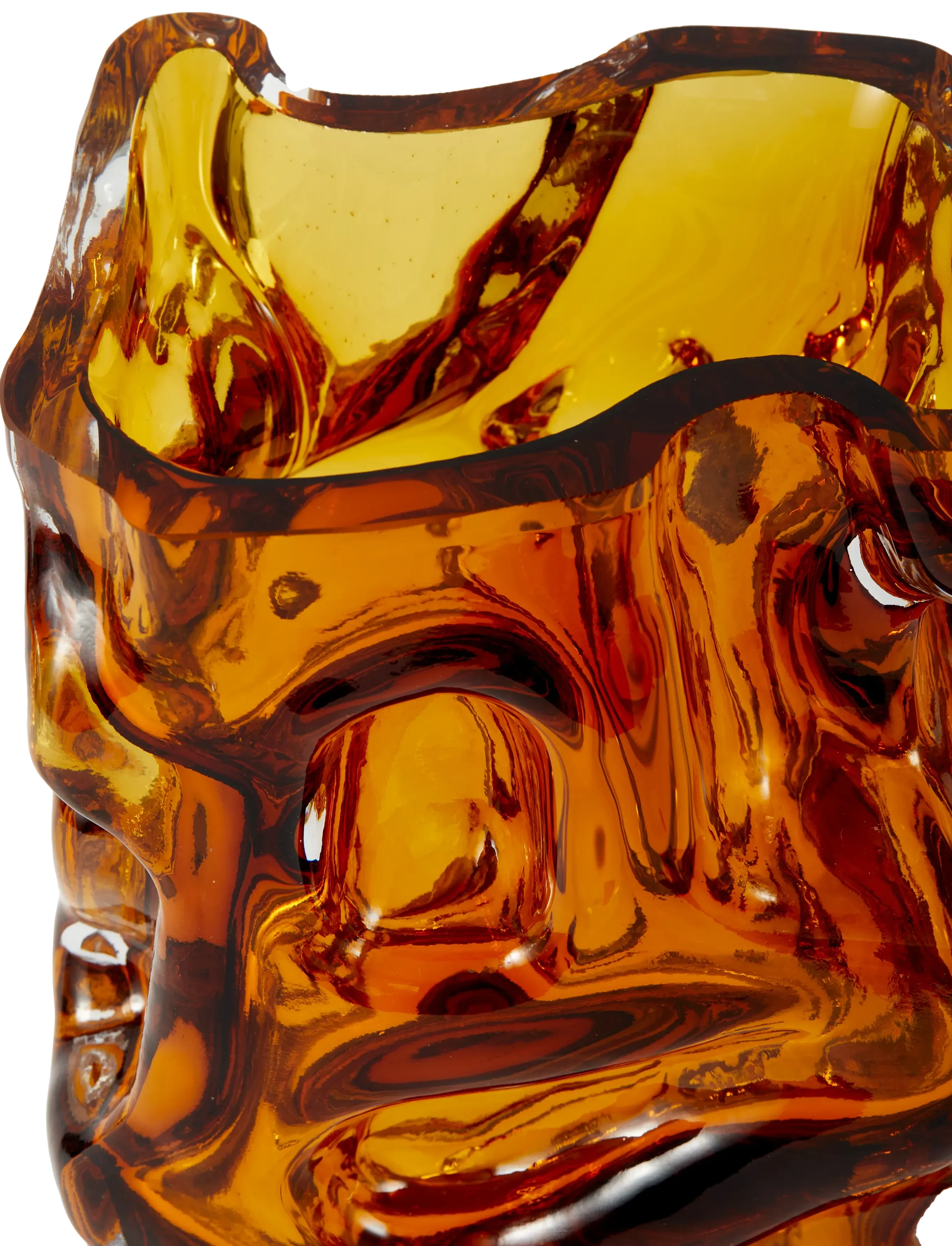 POLSPOTTEN - vase ice ochre - ochre - 5