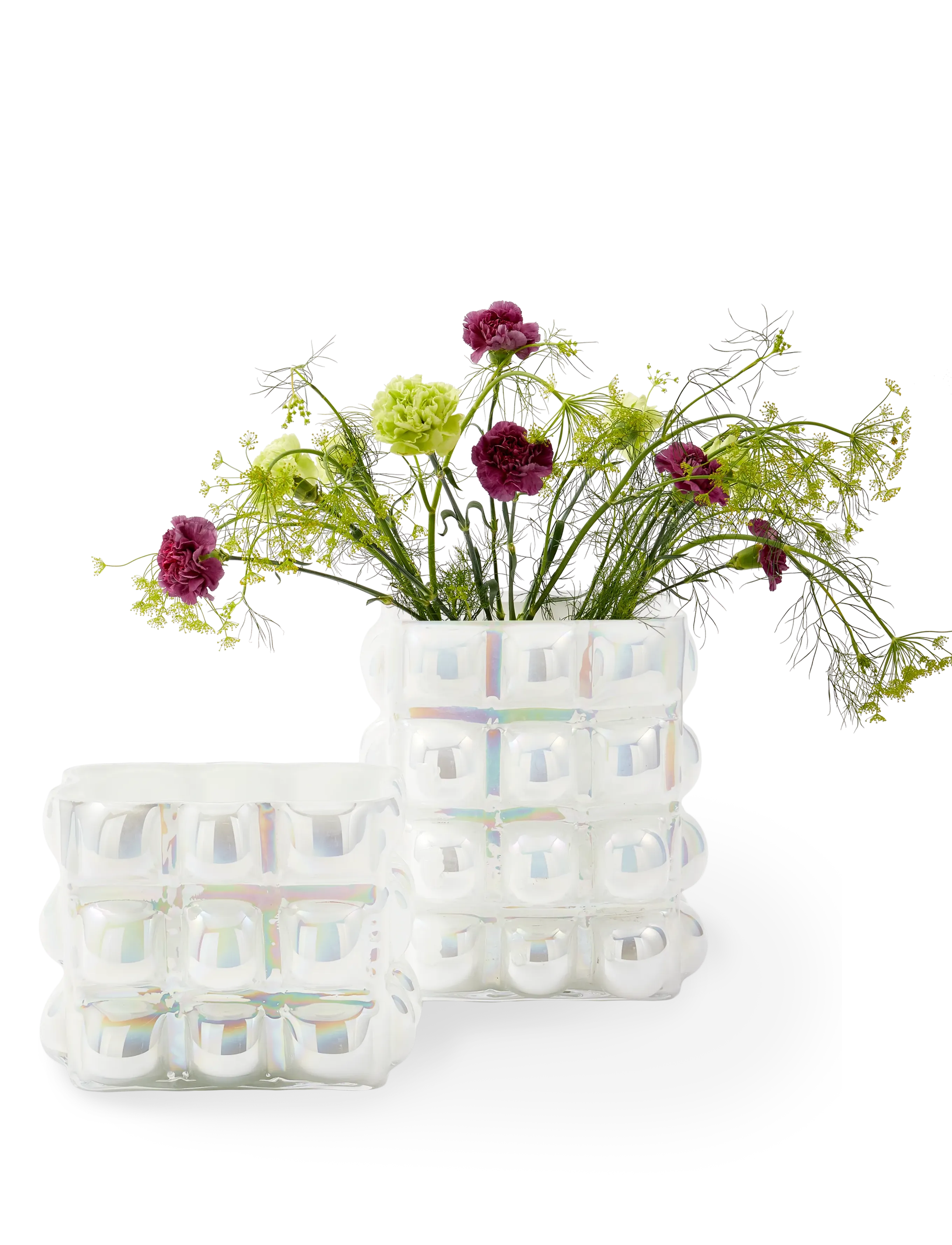 POLSPOTTEN Vase Bubble, L24X W19X H17.5 cm, Vases, Weiß - Other Homeware