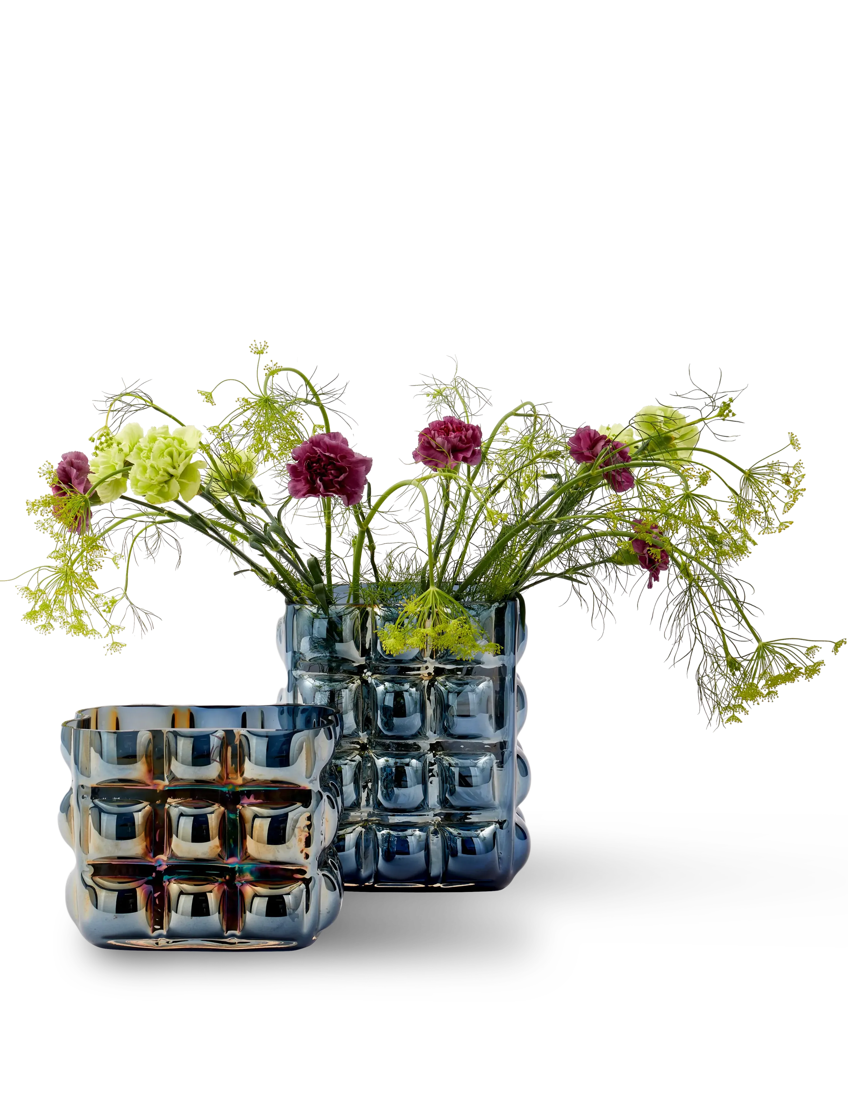 POLSPOTTEN - vase bubble dark blue L - dark blue - 5