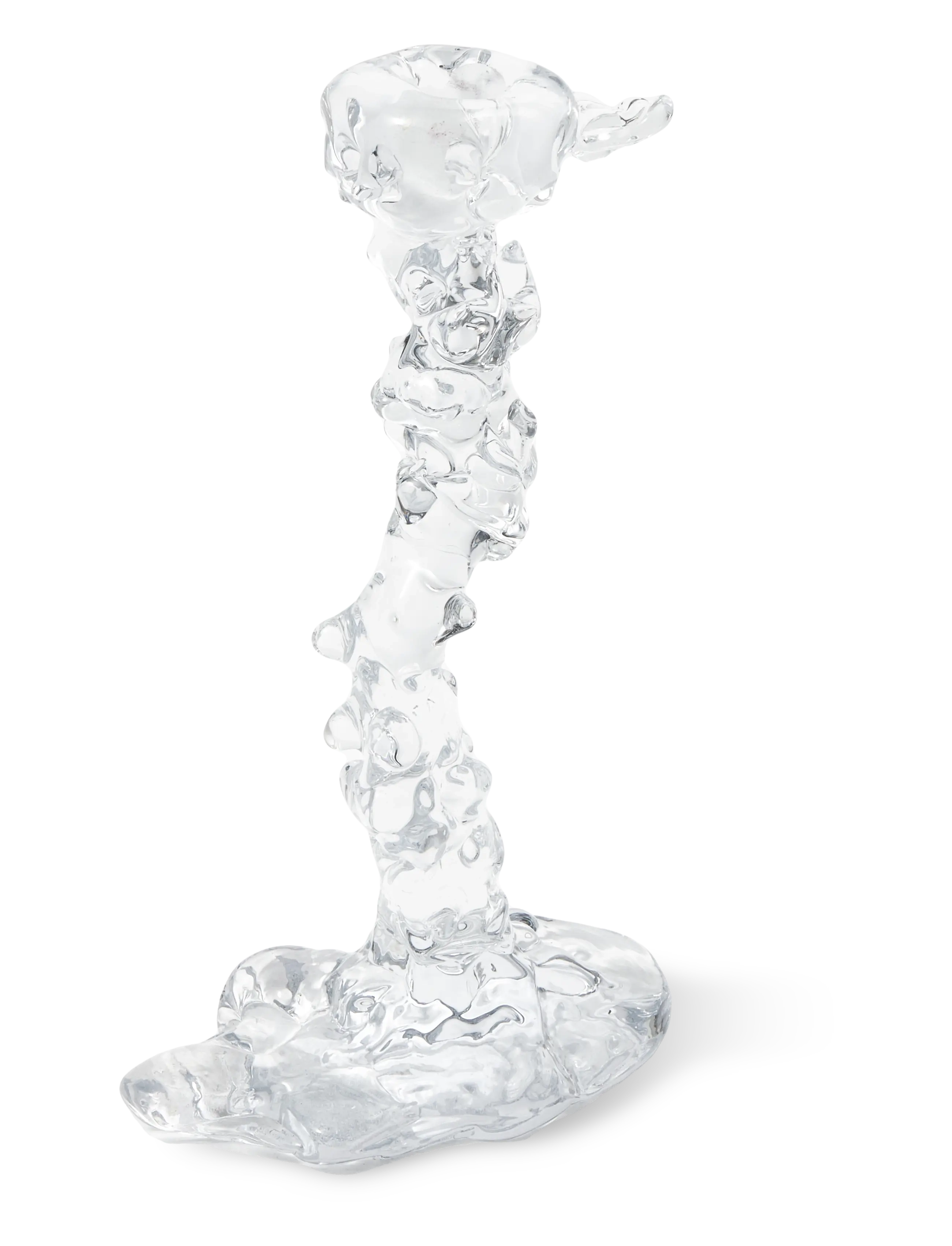 POLSPOTTEN Drip Candle Holder, L14X W8X H25 cm, White, Candle & Tealight Holders > Candle Holders, Unisex