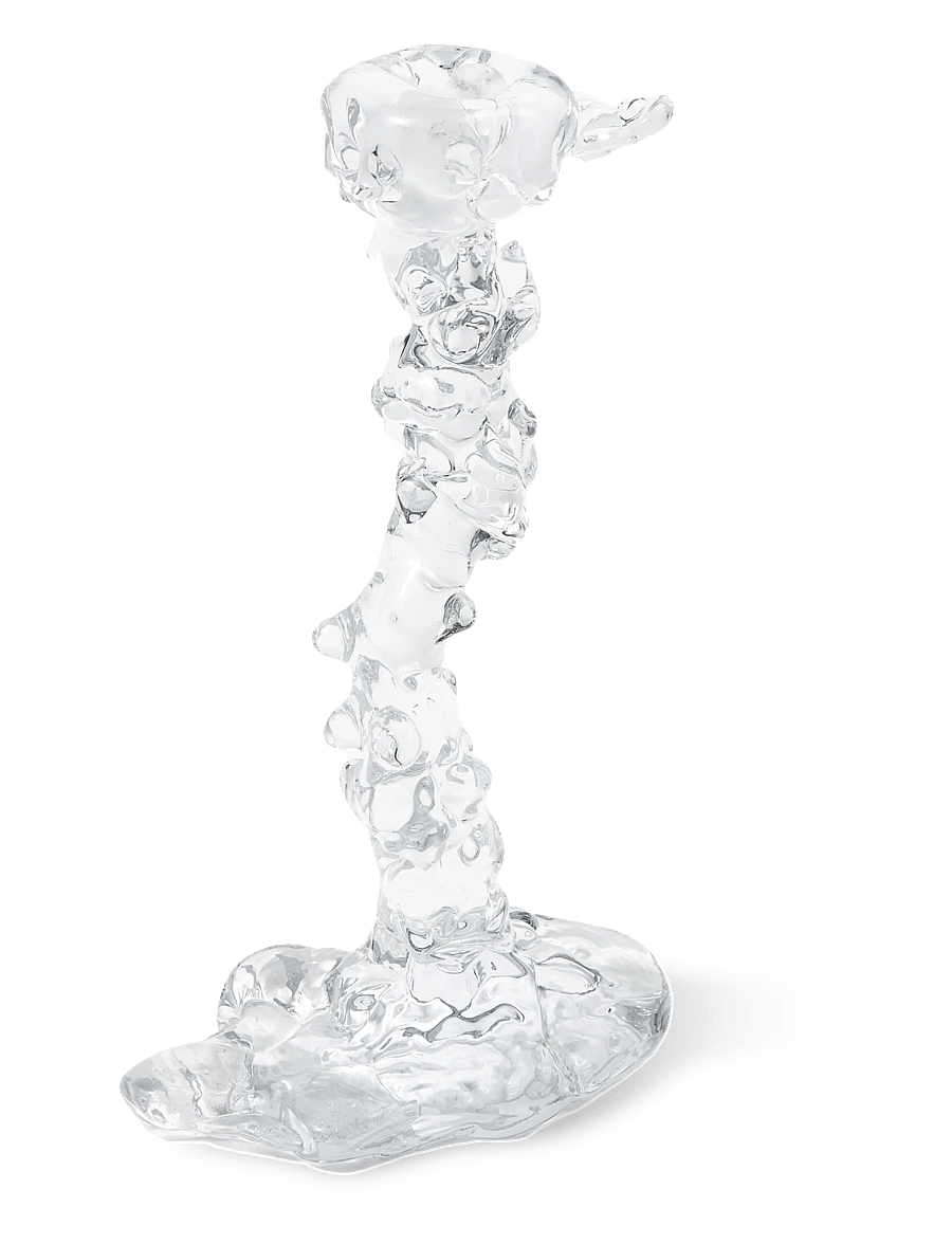 POLSPOTTEN - Drip candle holder - küünlajalad - transparent - 1