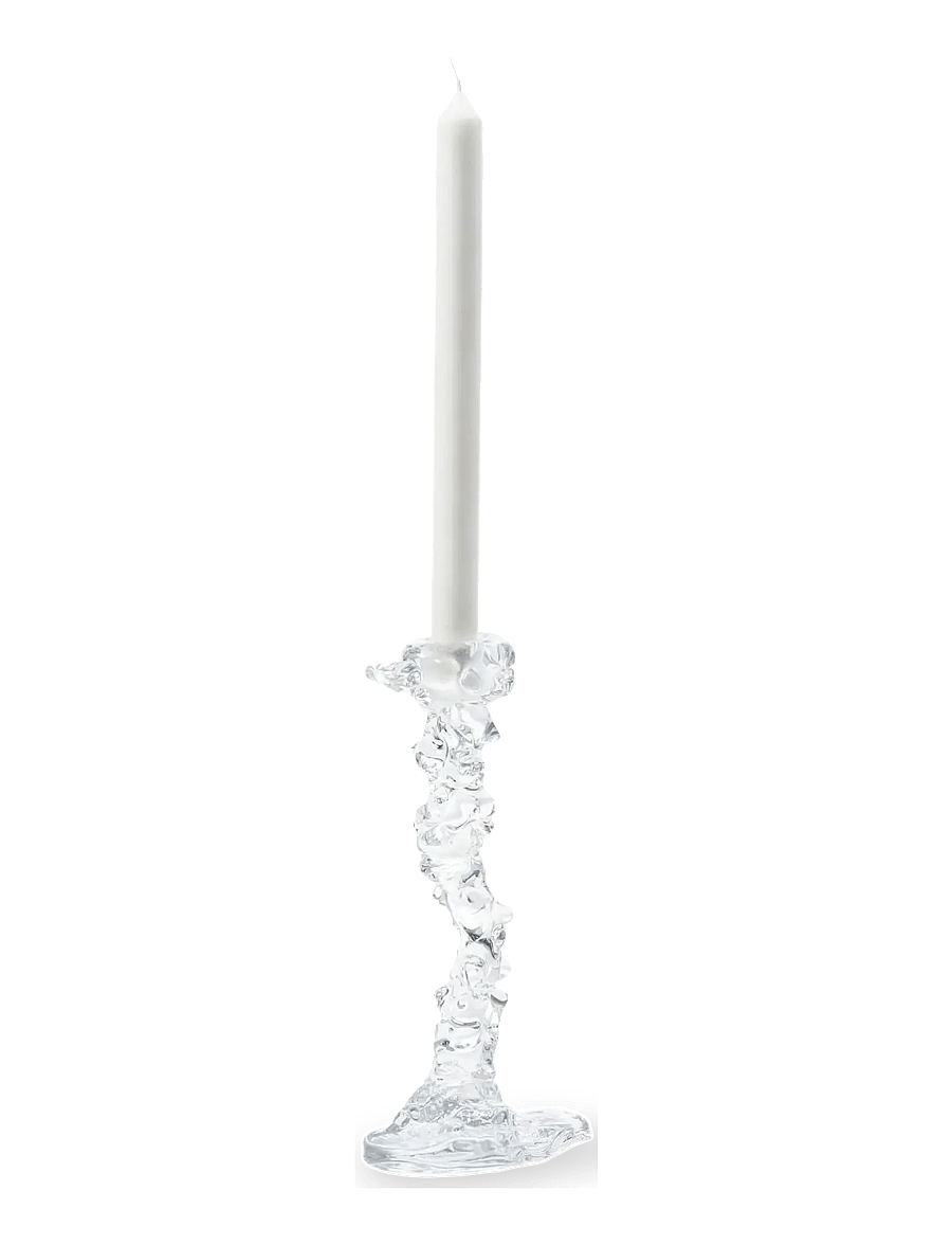 POLSPOTTEN - drip candle holder glass L - transparent - 3