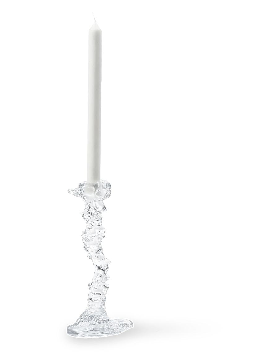 POLSPOTTEN - Drip candle holder - küünlajalad - transparent - 3