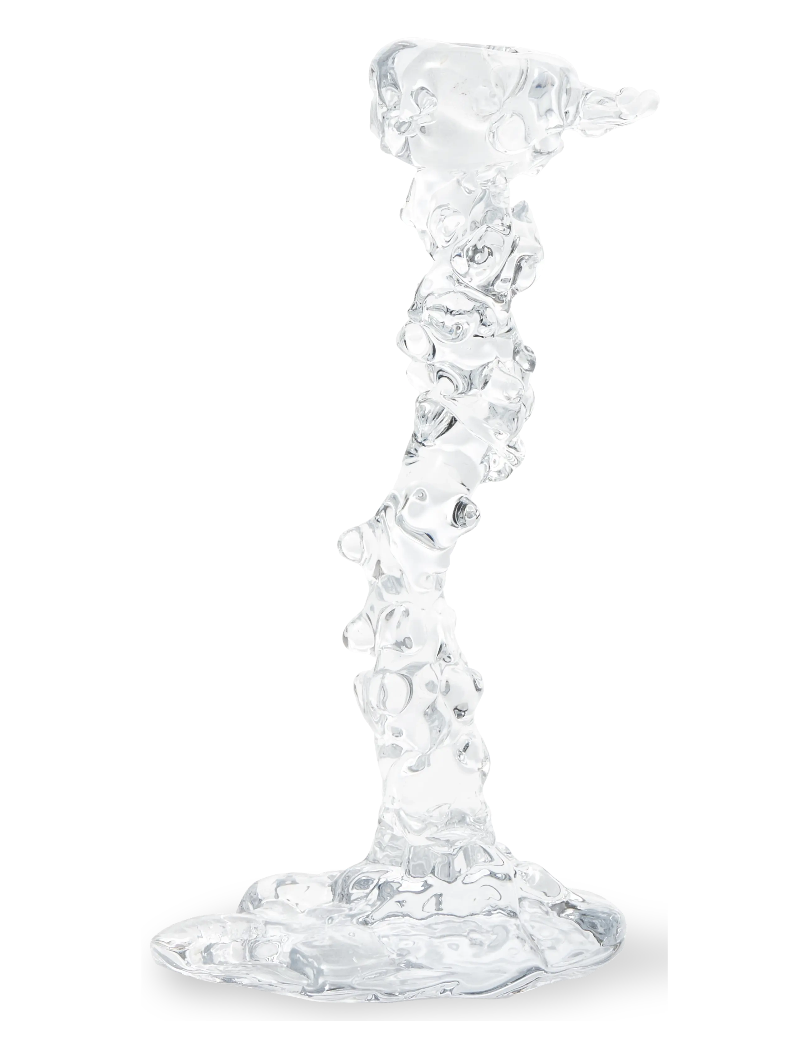 POLSPOTTEN - drip candle holder glass L - transparent - 4