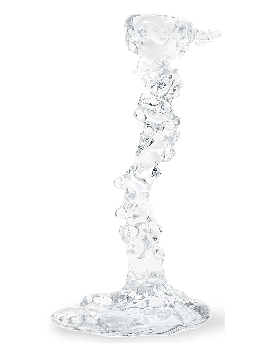 POLSPOTTEN - drip candle holder glass L - transparent - 4