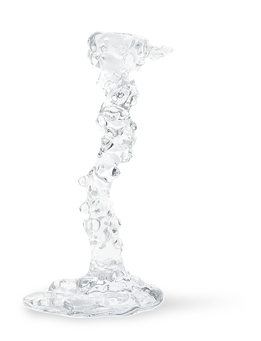 POLSPOTTEN - Drip candle holder - küünlajalad - transparent - 4