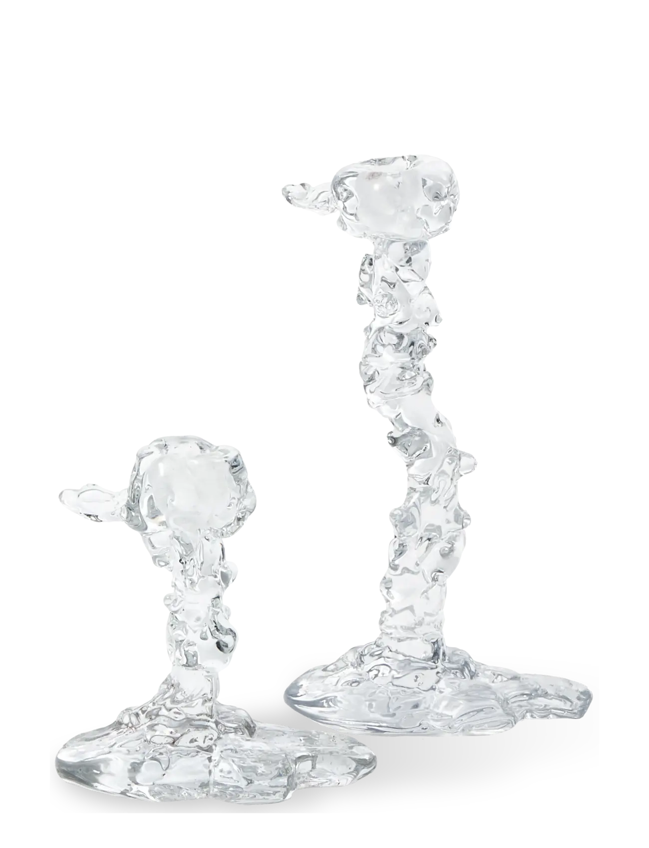 POLSPOTTEN - drip candle holder glass S - transparent - 2