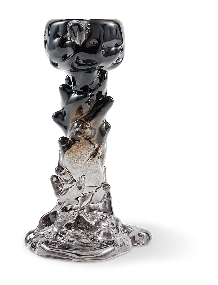 POLSPOTTEN - Drip candle holder - küünlajalad - black - 4