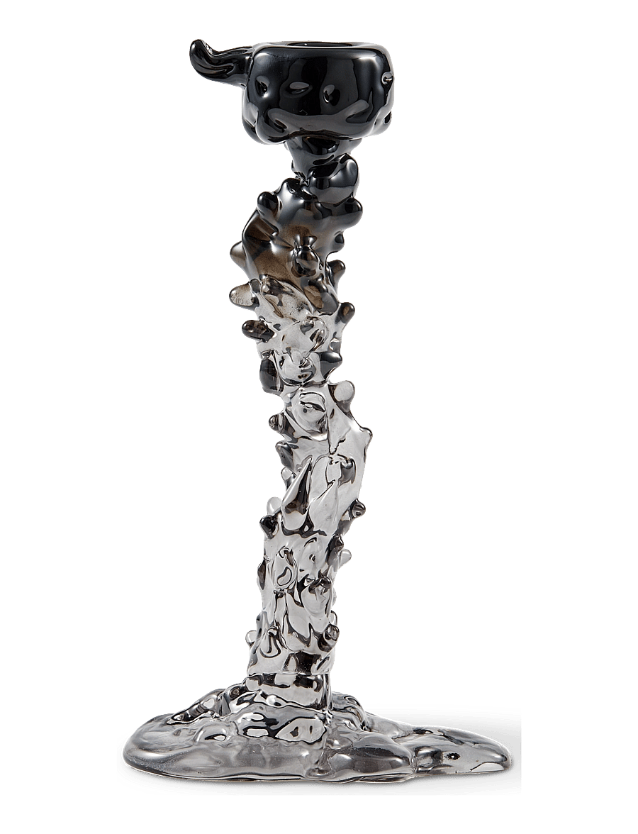 POLSPOTTEN - Drip candle holder - küünlajalad - black - 4