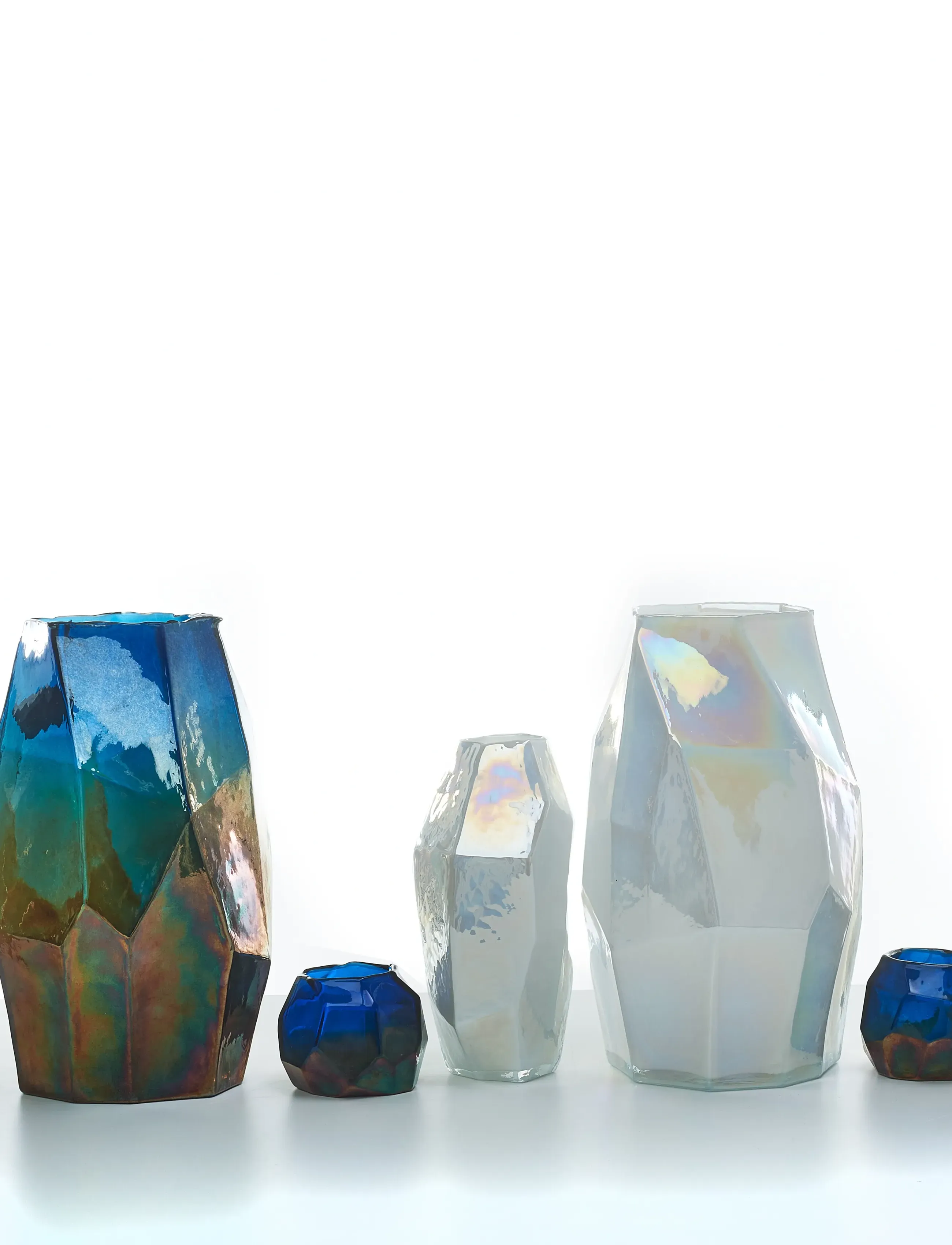 POLSPOTTEN - Candle holder graphic luster - multi-colour - 2