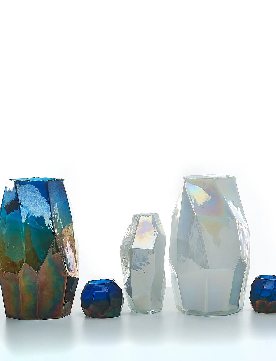 POLSPOTTEN - Candle holder graphic luster - multi-colour - 2