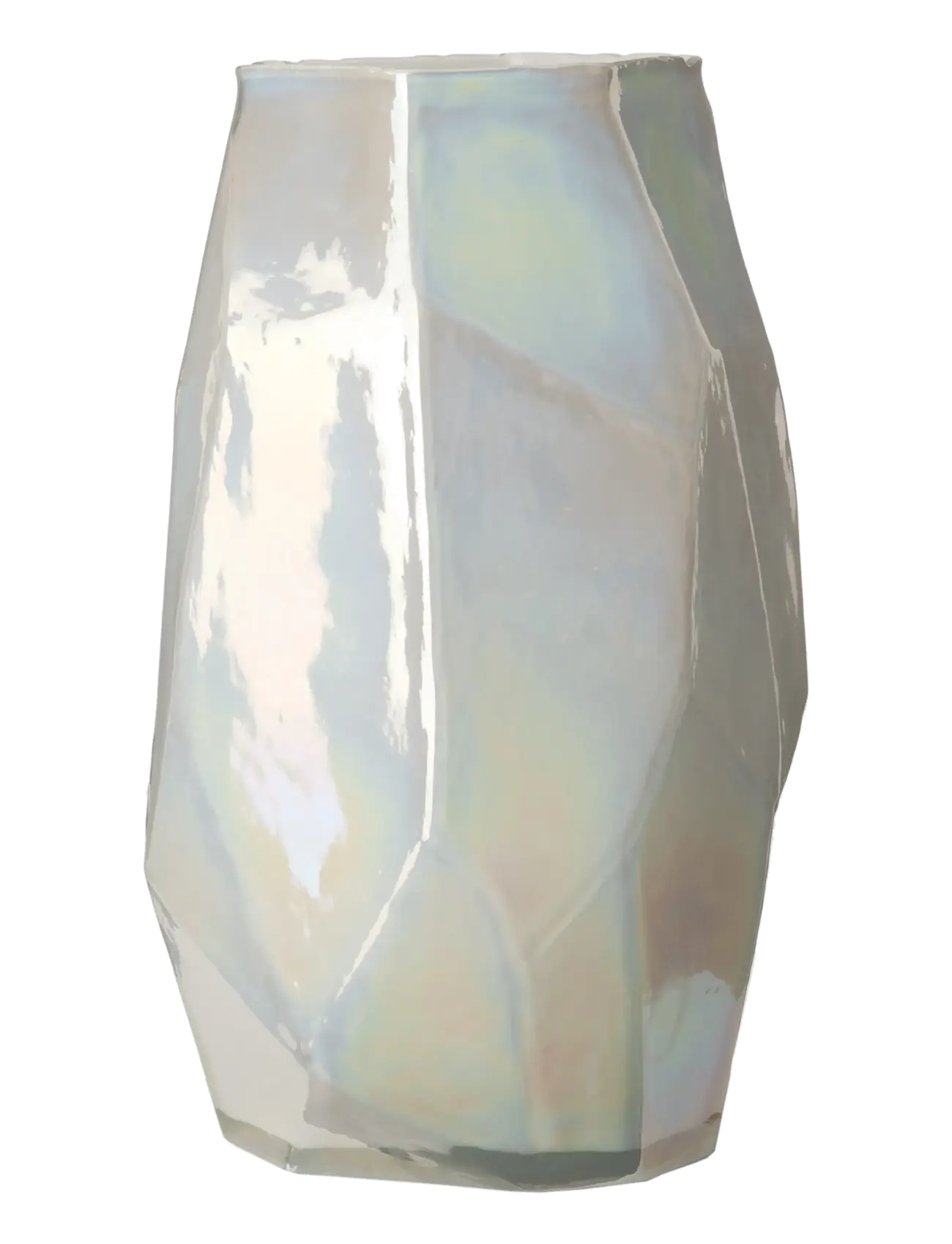 POLSPOTTEN Vase graphic luster white L - Skoða allt - WHITE / white