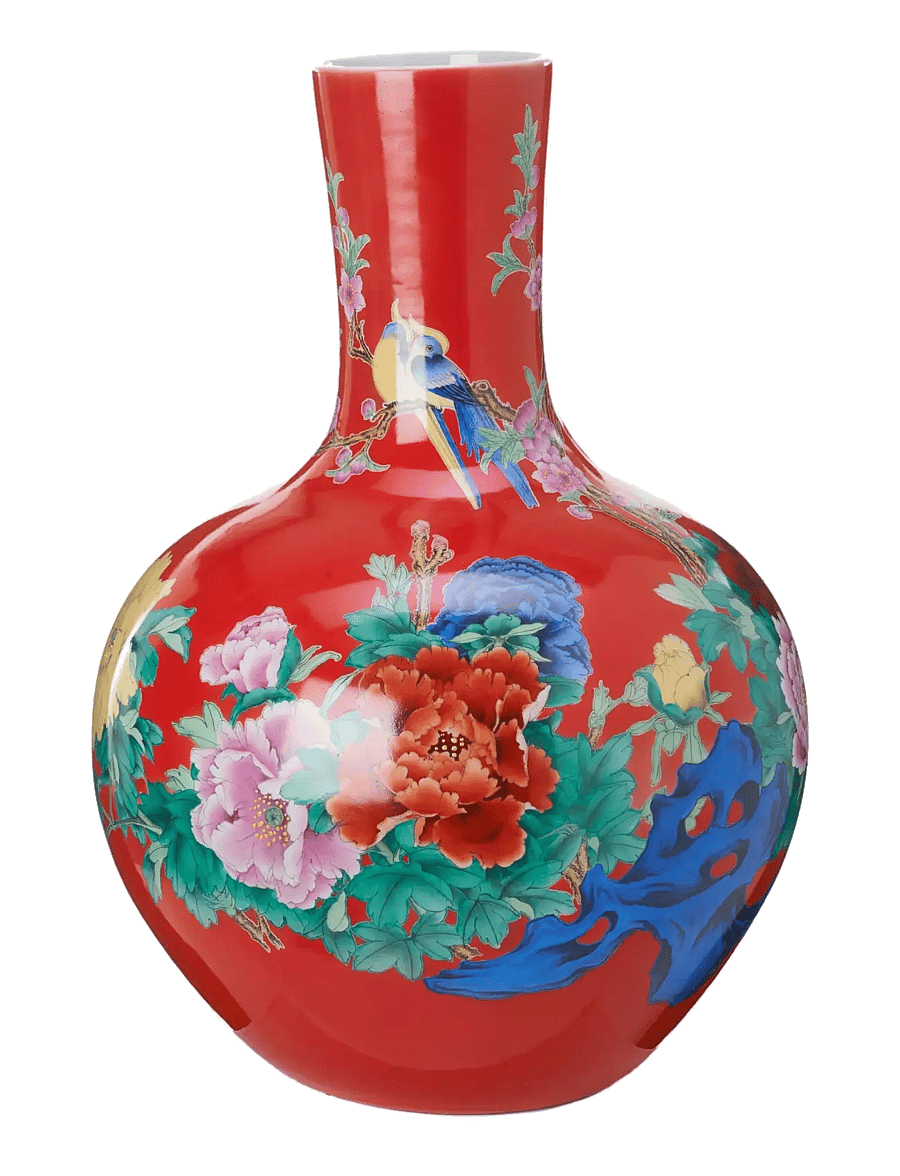 POLSPOTTEN - Ball body vase - vaasid - coral red - 1