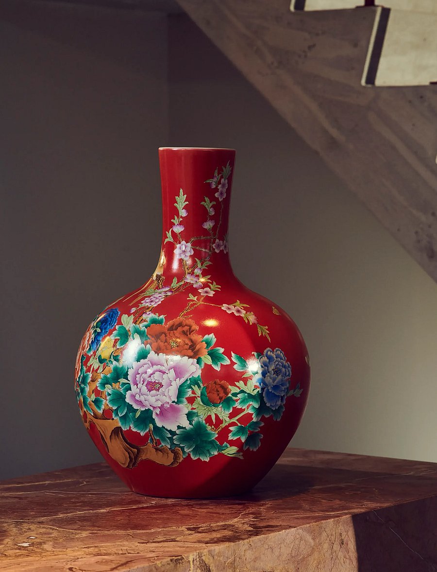 POLSPOTTEN - Ball body vase - vaasid - coral red - 0