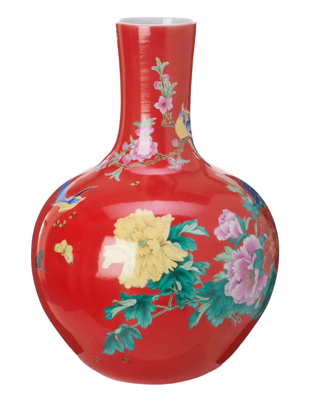 POLSPOTTEN - Ball body vase red - coral red - 2